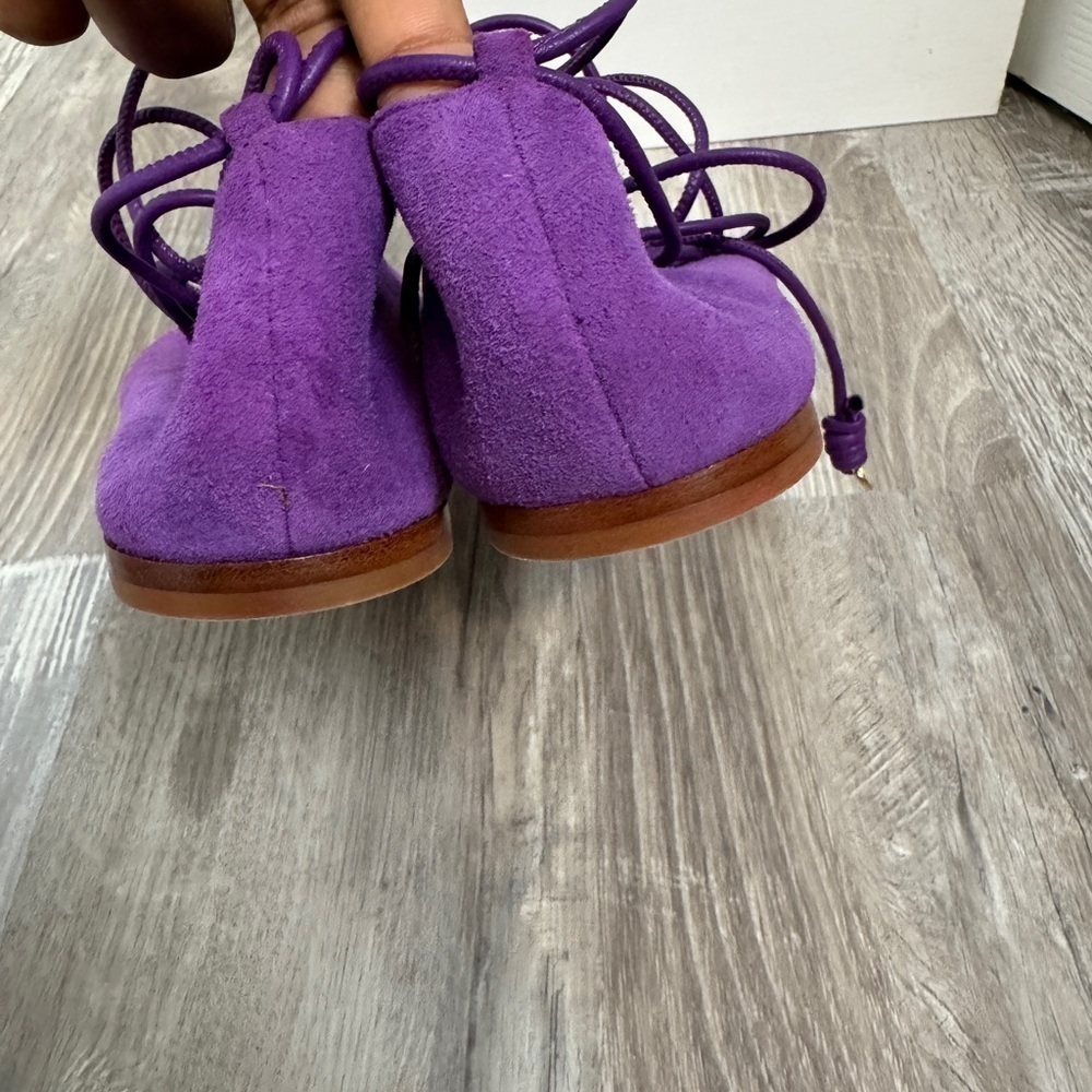 Ulla Johnson Purple Suede Flats - Picture 5 of 6